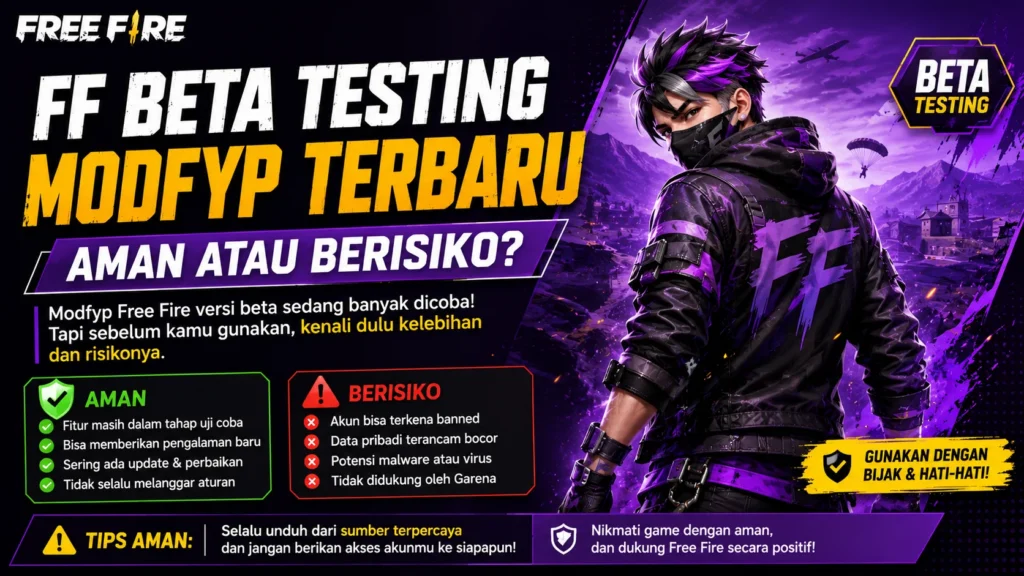 FF Beta Testing Modfyp Terbaru | Aman atau Berisiko?