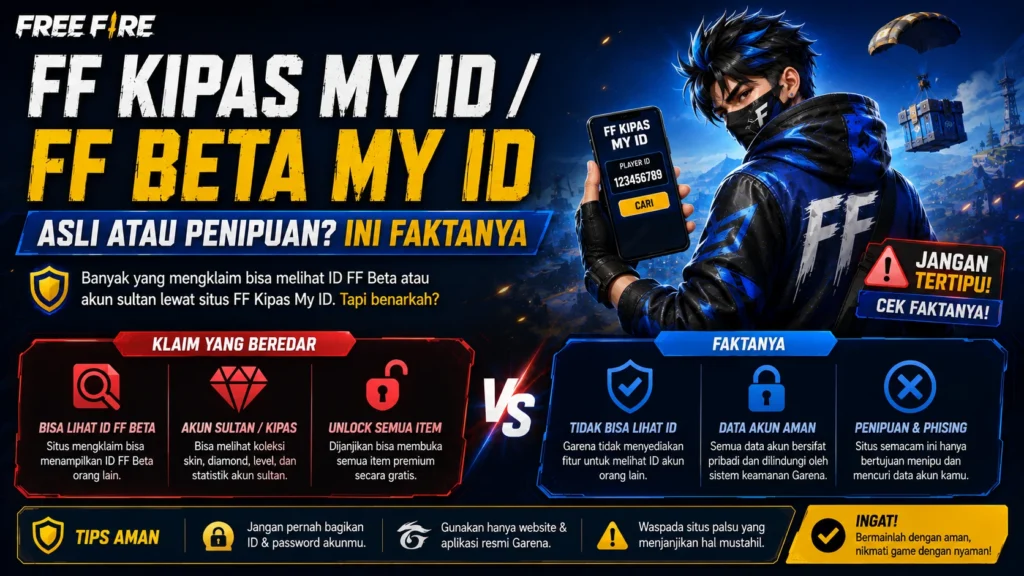 FF Kipas My ID / FF Beta My ID | Asli atau Penipuan? Ini Faktanya